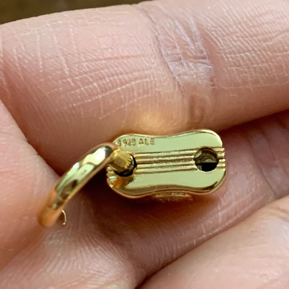 NWOT Padlock and Key CZ Dangle Charm Sterling Silver 925 - Picture 11 of 13